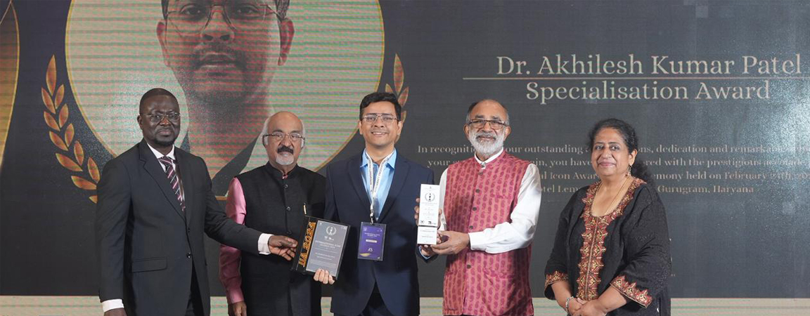 International icon award to Dr Akhilesh Patel